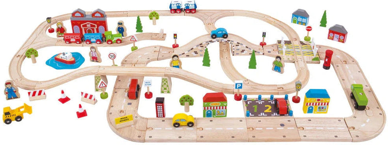 City Road & Railway Train Set, Learning SPACE
