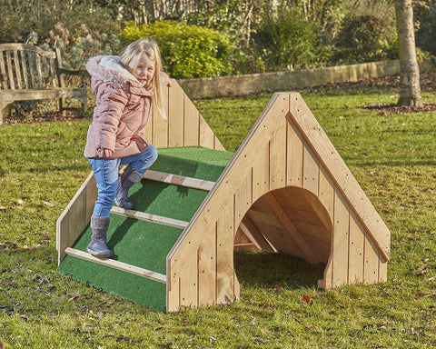 Clamber Grass Hill Perch Climbing Frame-Cosy Direct, Forest School & Outdoor Garden Equipment, Outdoor Climbing Frames, Outdoor Play-Learning SPACE