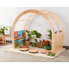 Classic Rafiki Reading Arch with Integrated Bookshelves-Arches,Cosy Direct,Nooks dens & Reading Areas,Play Dens-Learning SPACE