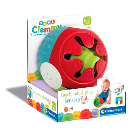 Clementoni Soft Clemmy Touch & Play Sensory Ball, Learning SPACE