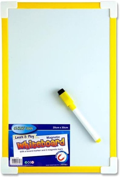 Clever Kids Magnetic Whiteboard & Marker Set-Arts & Crafts,Back To School,Clever Kidz,communication,Drawing & Easels,Dyslexia,Early Arts & Crafts,Handwriting,Learn Alphabet & Phonics,Learning Difficulties,Neuro Diversity,Primary Arts & Crafts,Primary Literacy,Seasons,Stock-Learning SPACE