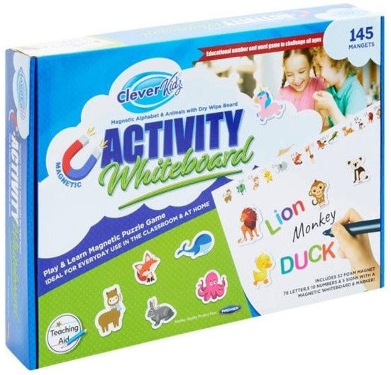 Clever Kidz Activity Whiteboard Gift Set, Learning SPACE