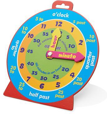 Clever Kidz Magnetic Clever Clock, Learning SPACE
