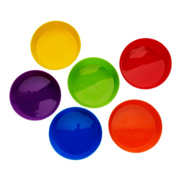 Clever Kidz Pkt.6 Sorting Bowls Round - Asst Colours, Learning SPACE