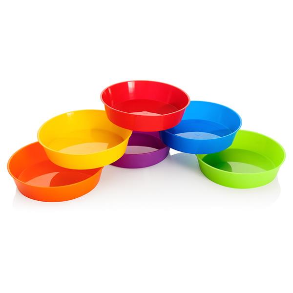 Clever Kidz Pkt.6 Sorting Bowls Round - Asst Colours, Learning SPACE