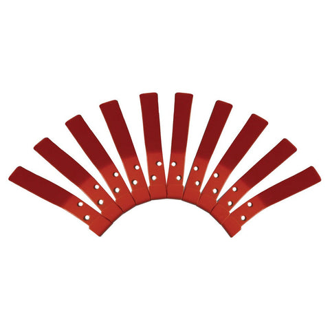 Coat Hooks (Pack of 10)-Cloakroom,Dropship,Nursery,Wellbeing Furniture-Red-CH003/Red-Learning SPACE