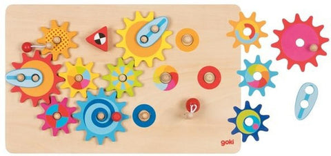 Cogwheel Board Large-Additional Need,AllSensory,Down Syndrome,Early years Games & Toys,Early Years Sensory Play,Fine Motor Skills,Gifts For 3-5 Years Old,Goki Toys,Helps With,Primary Games & Toys,Sound. Peg & Inset Puzzles,Stock-Learning SPACE