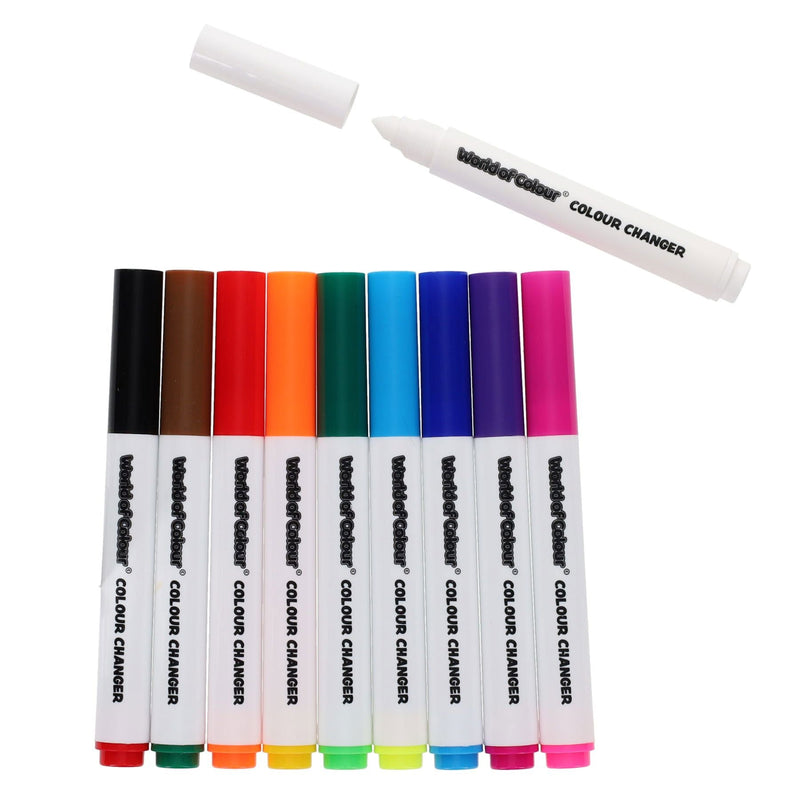 Colour Changers Magic Markers Pack of 9 - 18 Colours In Total, Learning SPACE