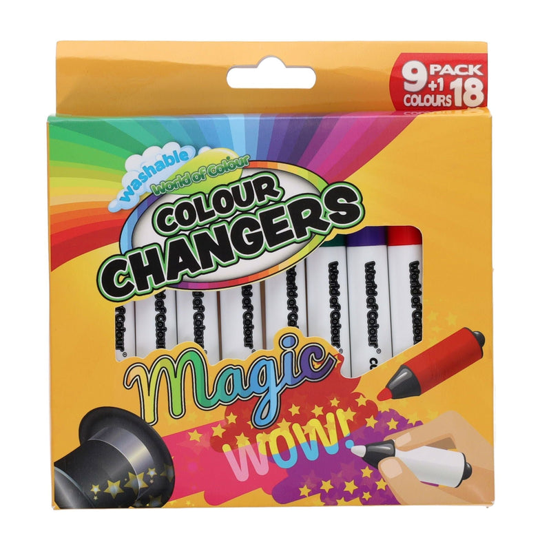 Colour Changers Magic Markers Pack of 9 - 18 Colours In Total, Learning SPACE