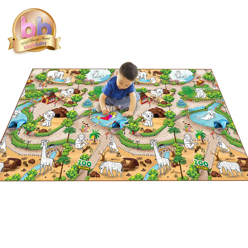 Colour N Wipe Mark Making Zoo Playmat, Learning SPACE