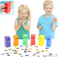 Colour Posting Game-Additional Need,Counting Numbers & Colour,Early Years Maths,Educational Advantage,Fine Motor Skills,Helps With,Maths,Memory Pattern & Sequencing,Primary Maths,Stacking Toys & Sorting Toys,Stock,Table Top & Family Games-Learning SPACE