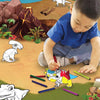 Colour & Wipe Dinosaur Playmat-Dinosaurs. Castles & Pirates,Drawing & Easels,Dropship,EDUK8,Imaginative Play,Playmat,Role Play-Learning SPACE