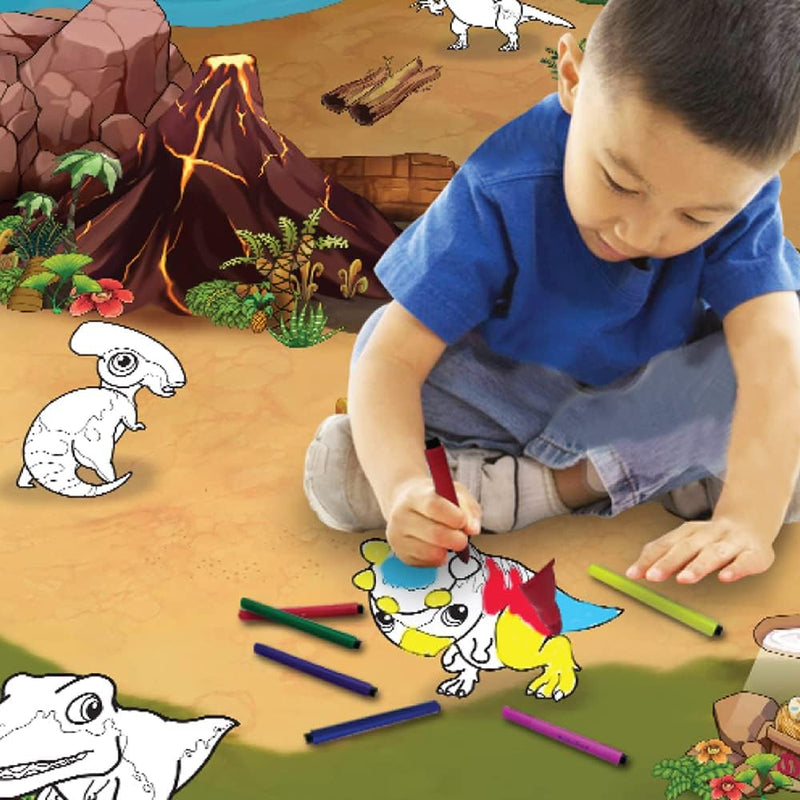 Colour & Wipe Dinosaur Playmat, Learning SPACE