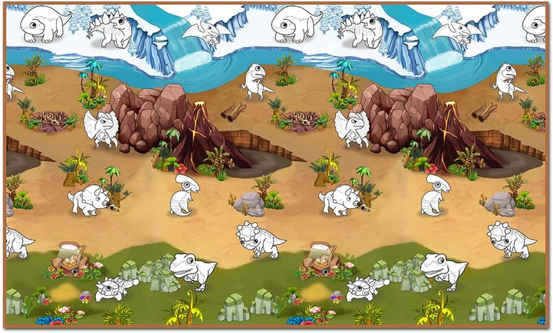 Colour & Wipe Dinosaur Playmat, 200x120cm Learning SPACE