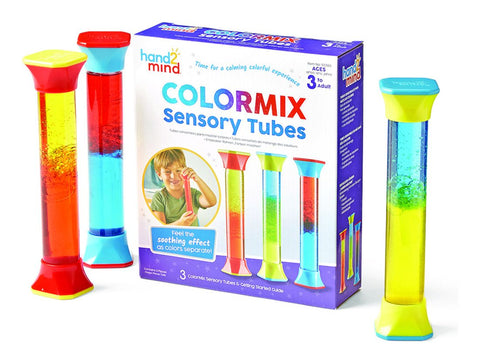 ColourMix Sensory Tubes-AllSensory, Calming and Relaxation, Cause & Effect Toys, Fidget, Helps With, Sensory Seeking, Visual Sensory Toys-Learning SPACE