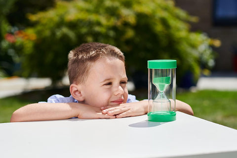 Colourbright Sand Timer - 1 Min. Green-Sand Timers & Timers,TickiT,Visual Sensory Toys-Learning SPACE