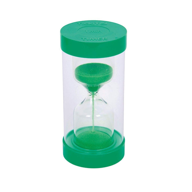 Colourbright Sand Timer - 1 Min. Green, 1 Min. Green Learning SPACE