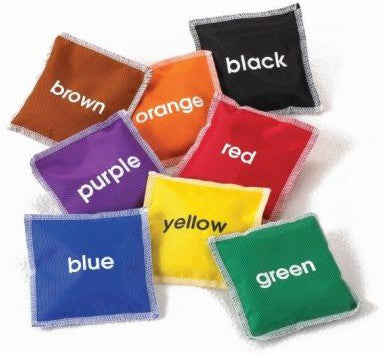 Coloured Bean Bags Set Of 8, Learning SPACE