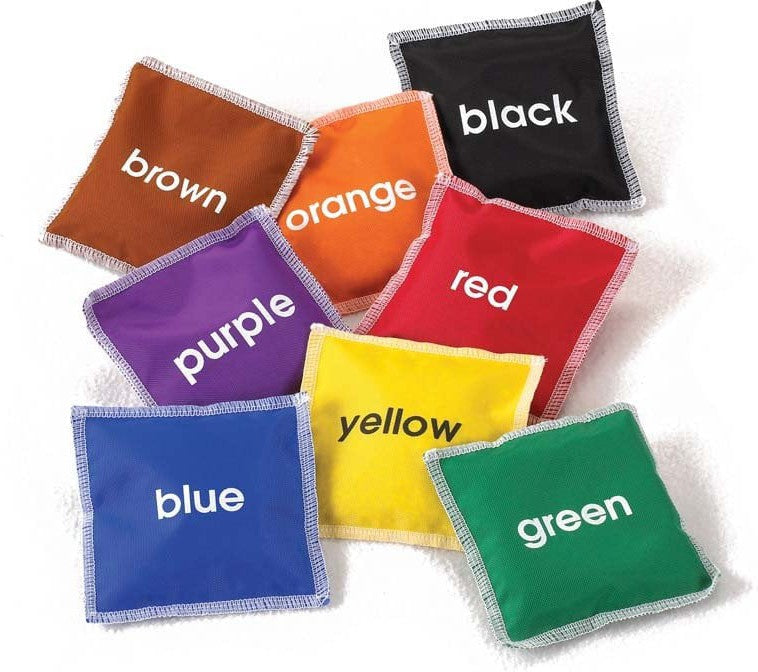 Coloured Bean Bags Set Of 8, Learning SPACE