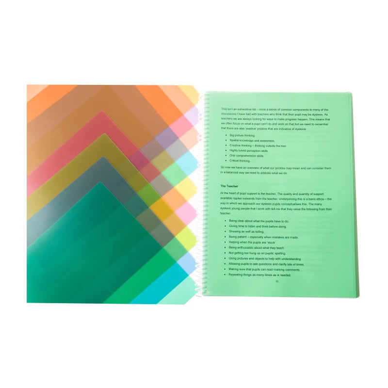 Coloured Page Overlays, Learning SPACE