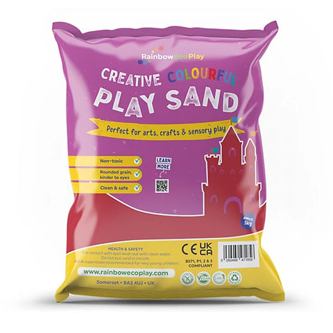 Colourful Play Sand, 5KG Red Learning SPACE