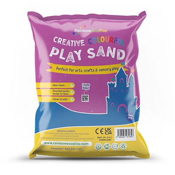 Colourful Play Sand, 5KG Blue Learning SPACE