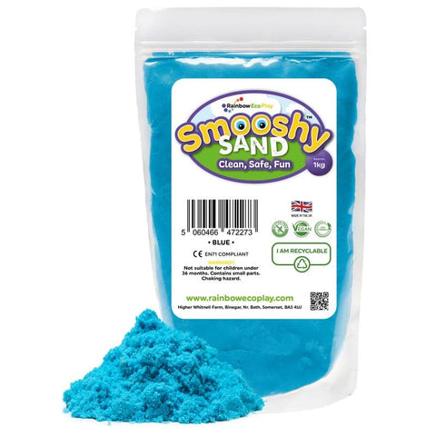 Colourful Smooshy Sand, 485g Pouch Blue Learning SPACE