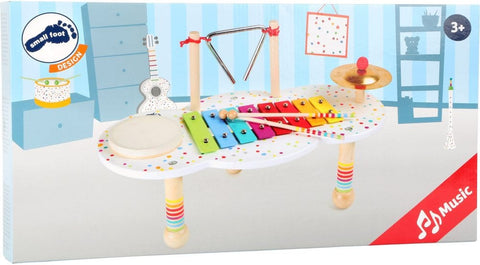 Colourful Sound Music Table-Musical Toys-Additional Need, Baby Wooden Toys, Down Syndrome, Early years Games & Toys, Early Years Musical Toys, Fine Motor Skills, Gross Motor and Balance Skills, Helps With, Music, Primary Music, Small Foot Wooden Toys, Stock-Learning SPACE