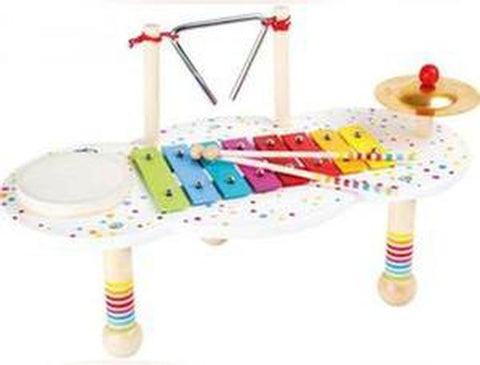 Colourful Sound Music Table-Musical Toys-Additional Need, Baby Wooden Toys, Down Syndrome, Early years Games & Toys, Early Years Musical Toys, Fine Motor Skills, Gross Motor and Balance Skills, Helps With, Music, Primary Music, Small Foot Wooden Toys, Stock-Learning SPACE