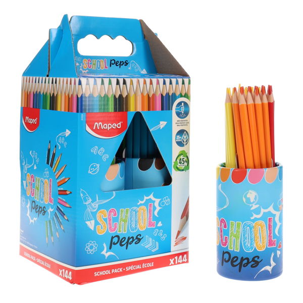 Colouring Pencils X 144 School Pack, Learning SPACE