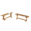 Compact Wooden Mini Benches (2Pk)-Children's Wooden Seating,Cosy Direct,Cosy Outdoor,Outdoor Seating,Seating,Toddler Seating-Learning SPACE