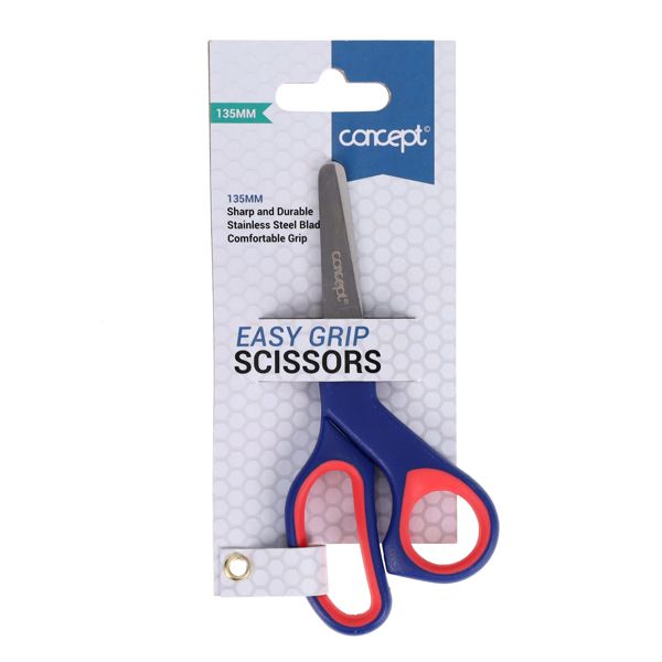 Concept 13.5cm Easy Grip Scissors-Premier Office,Scissors,Stationery-Learning SPACE