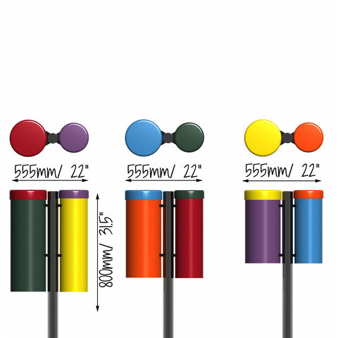 Congas (Pair) - Sensory Garden Musical Instruments-Dropship,Drums,Matrix Group,Music,Outdoor Musical Instruments,Playground Equipment,Sensory Garden-Learning SPACE