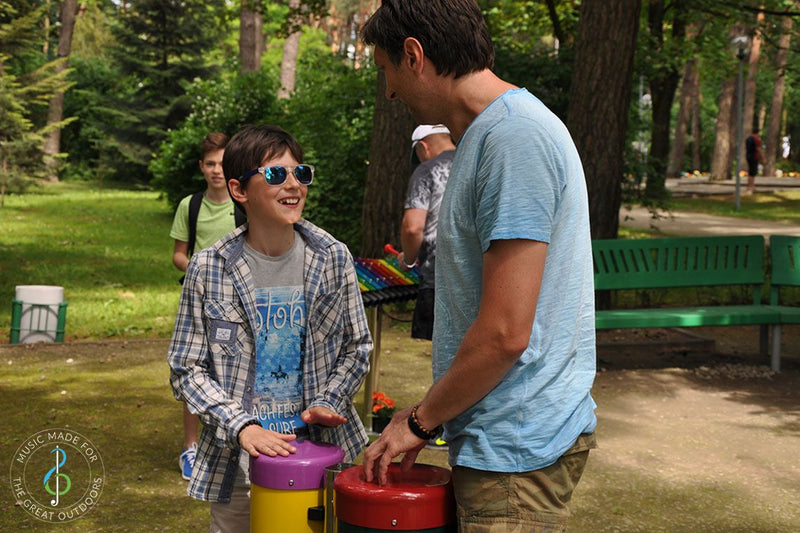 Congas (Small Pair) - Sensory Garden Musical Instruments, Learning SPACE