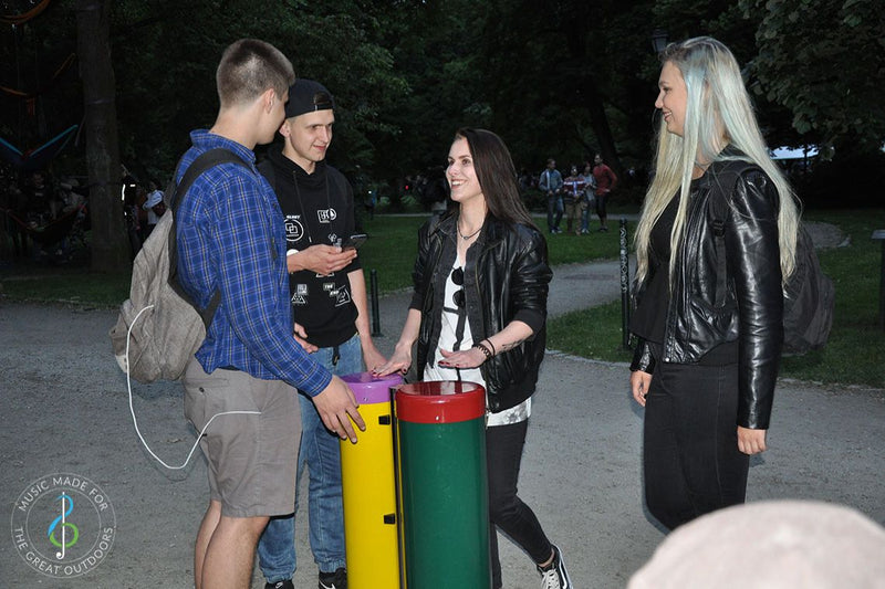 Congas (Small Pair) - Sensory Garden Musical Instruments, Learning SPACE