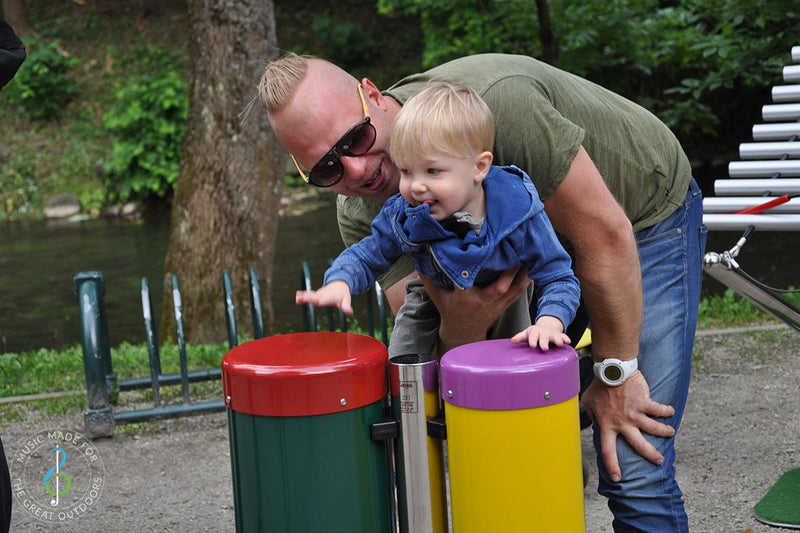 Congas (Small Pair) - Sensory Garden Musical Instruments, Learning SPACE