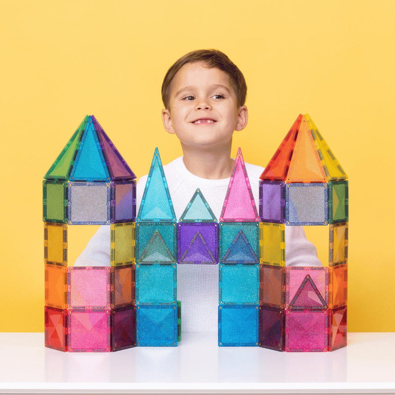 Connetix Glitter Castle Pack - 48, Learning SPACE