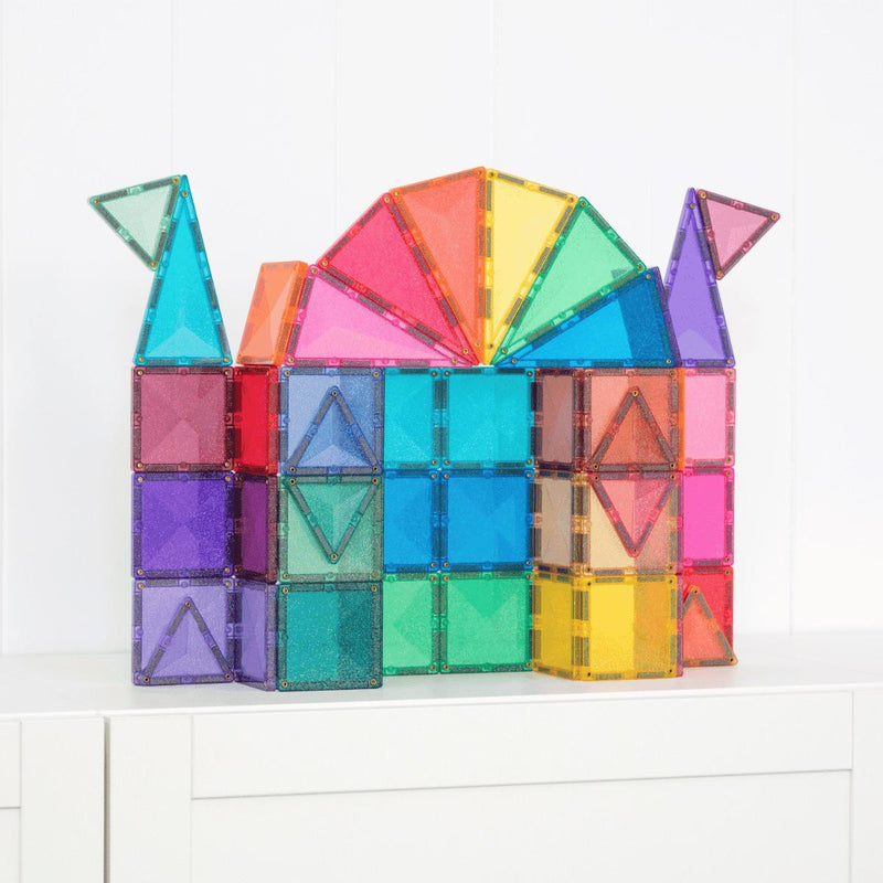 Connetix Glitter Castle Pack - 48, Learning SPACE