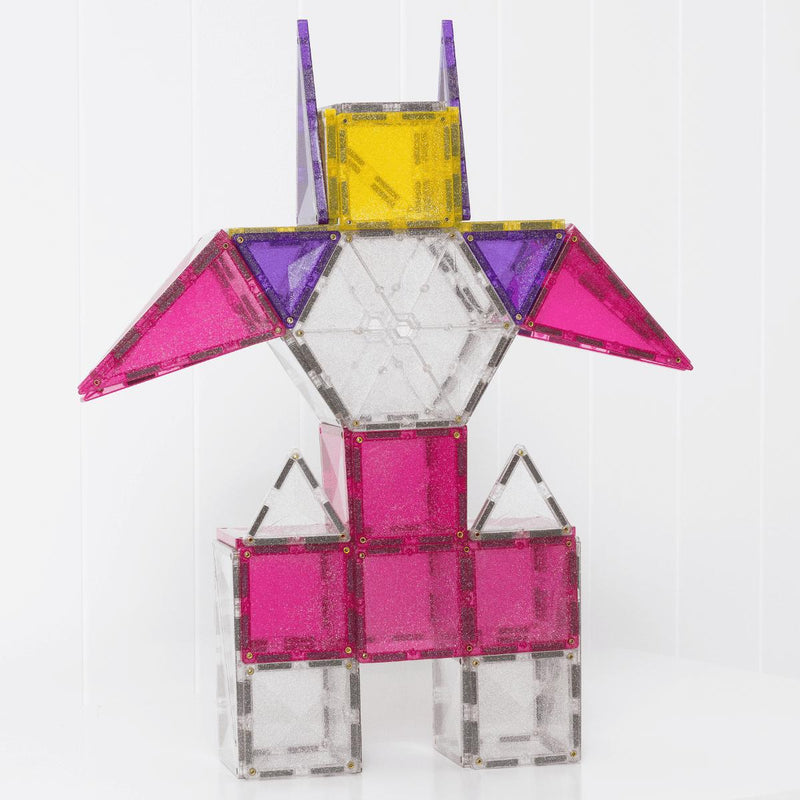Connetix Glitter Unicorn Pack - 56, Learning SPACE