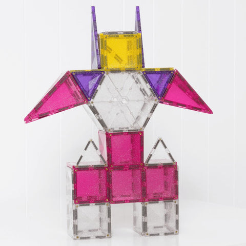 Connetix Glitter Unicorn Pack - 56, Learning SPACE