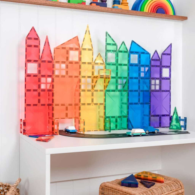 Connetix Rainbow Creative Pack – 102 Piece Set, Learning SPACE