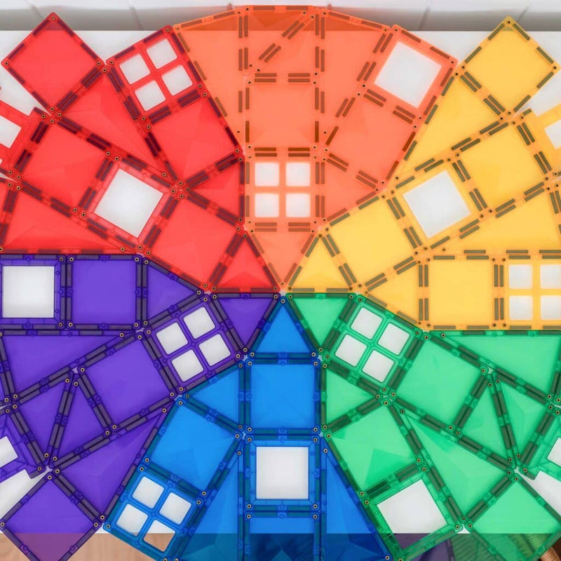 Connetix Rainbow Creative Pack – 102 Piece Set, Learning SPACE