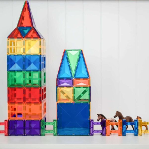 Connetix Rainbow Creative Pack – 102 Piece Set, Learning SPACE