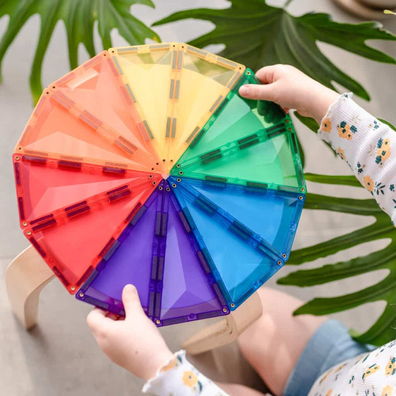 Connetix Rainbow Geometry Pack – 30 Piece Set, Learning SPACE