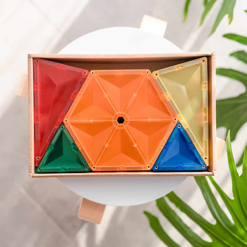 Connetix Rainbow Geometry Pack – 30 Piece Set, Learning SPACE