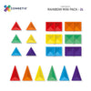 Connetix Rainbow Mini Pack – 24 Piece Set, Learning SPACE