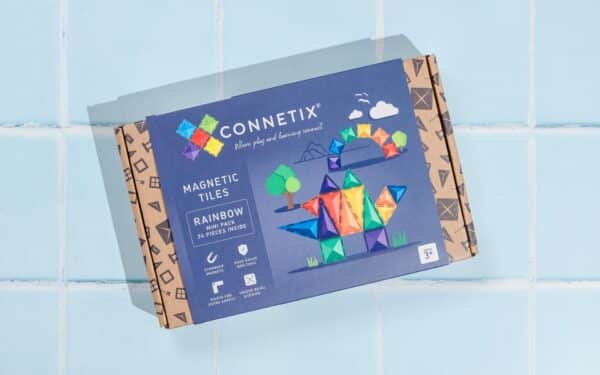Connetix Rainbow Mini Pack – 24 Piece Set, Learning SPACE