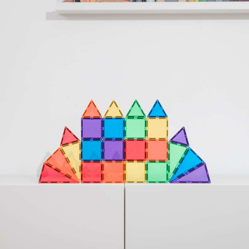Connetix Rainbow Mini Pack – 24 Piece Set, Learning SPACE