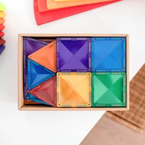 Connetix Rainbow Starter Pack – 60 Piece Set, Learning SPACE