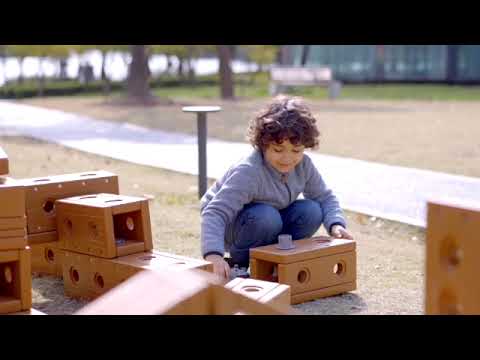 Outdoor HDPE Plastic Construction Blocks, Learning SPACE